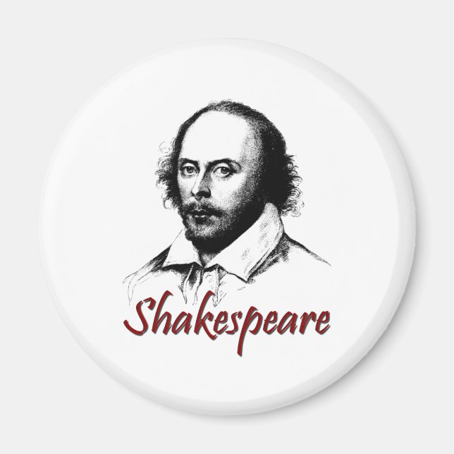 Imán William Shakespeare Etching (Frente)
