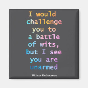 Imán William Shakespeare Pastel Te Veo Desarmado Q