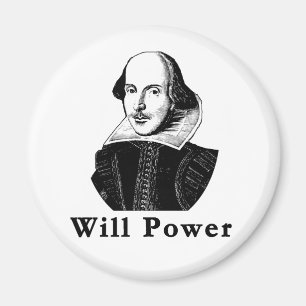 Imán William Shakespeare WILL POWER Tshirts