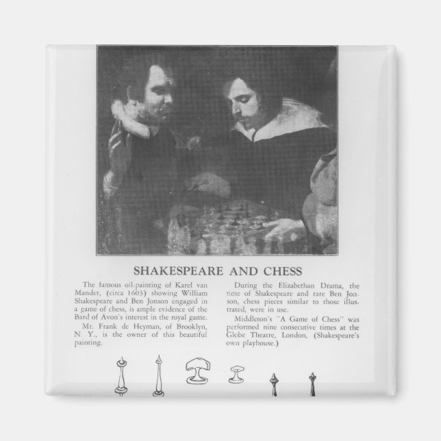 Imán William Shakespeare y Ben Jonson (Frente)