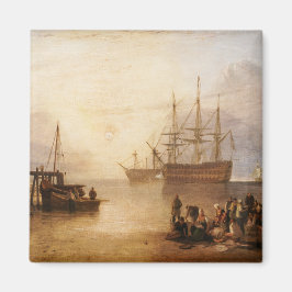 Imán William Turner - La puesta del sol a través del Va