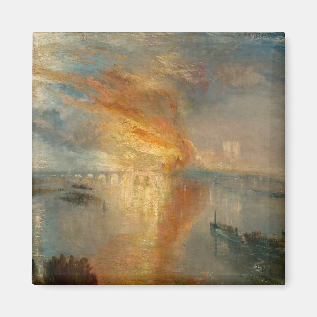 Imán William Turner - La quema del Parlamento (Frente)