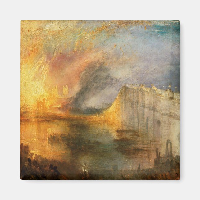 Imán William Turner - La quema del Parlamento (Frente)