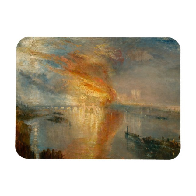 Imán William Turner - The Burning of the Parliament (Horizontal)