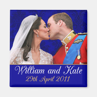 Imán William y Kate el beso del Boda real