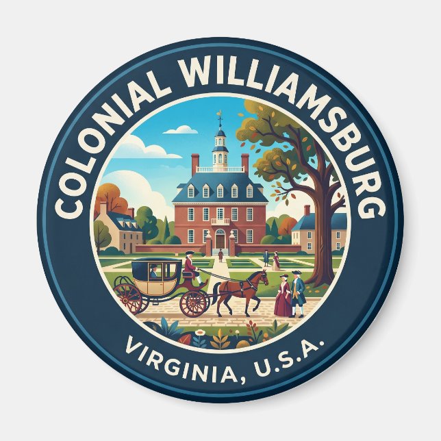 Imán Williamsburg Colonial Virginia (Frente)