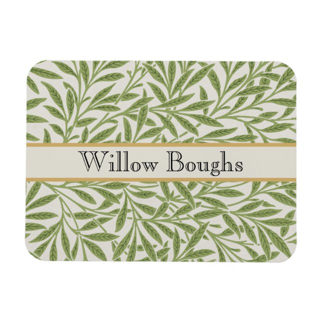 Imán Willow Boughs by William Morris (Horizontal)