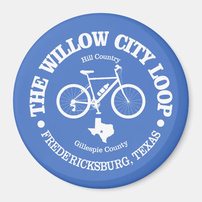 Imán Willow City Loop (bicicleta) (Frente)
