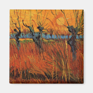 Imán Willows at Sunset de Vincent van Gogh