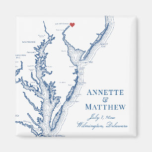 Imán Wilmington Delaware Wedding Favor