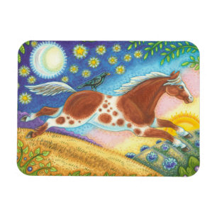 Imán Wilse Hill Folk Art MAGNET Susan Brack