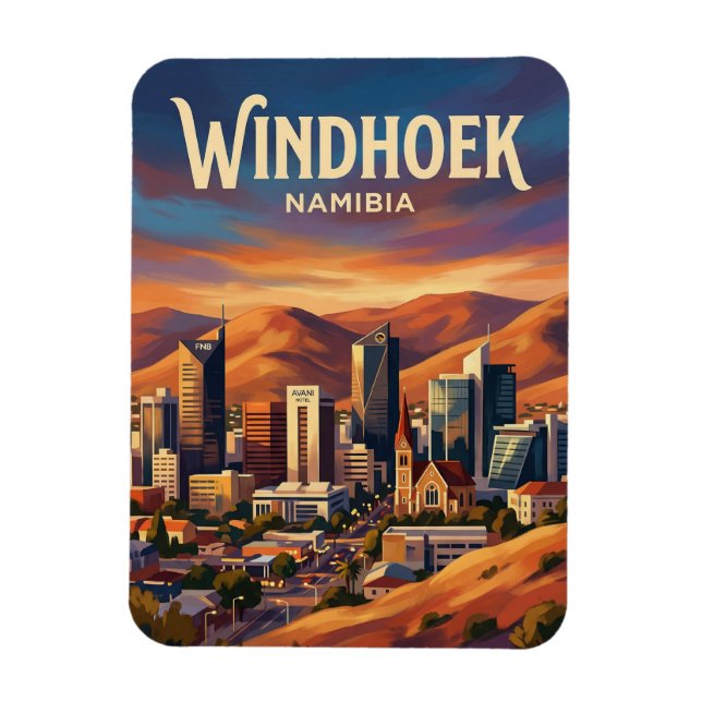 Imán Windhoek Avenida de la Independencia Namibia (Vertical)
