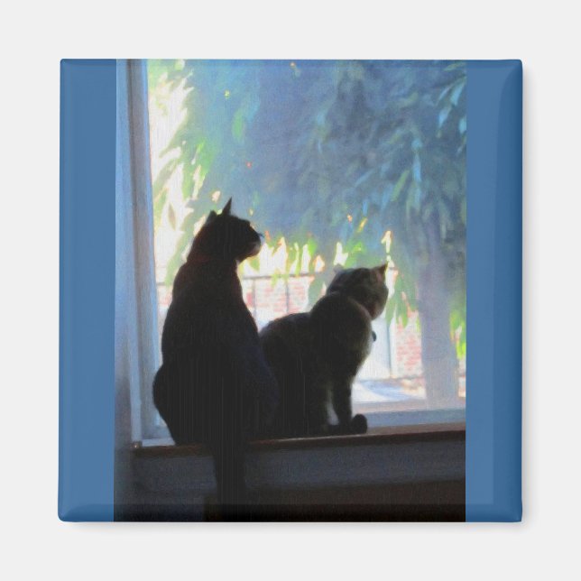 Imán Windows Gazing Kitties (Frente)