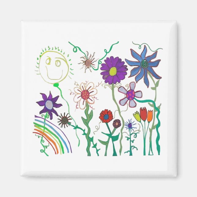 Imán "Windows of Cheer" de Denise (Frente)