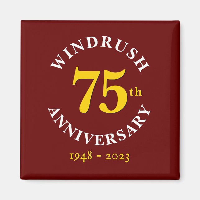 Imán Windrush Generation 75° Aniversario (Frente)