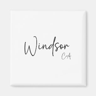 Imán Windsor California Ca Retro 