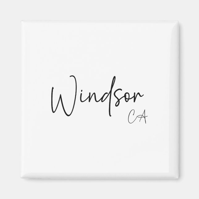 Imán Windsor California Ca Retro  (Frente)