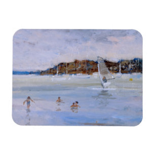 Imán Windsurfer y bañistas