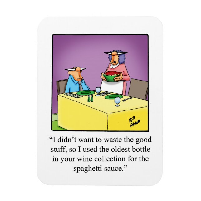 Imán Wine Humor Refrigerator Magnet (Vertical)