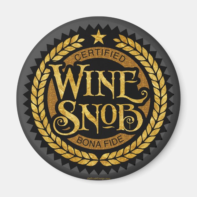 Imán Wine Snob (Frente)
