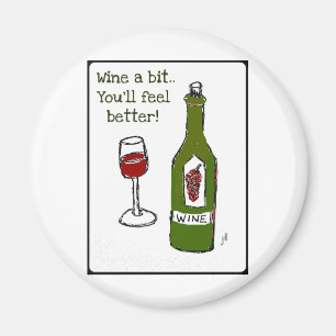 Imán WINE UN PEDAZO… que USTED SENTIRÁ UNA MEJOR