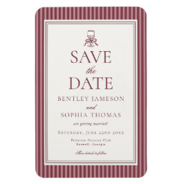 Imán Wine Vineyard Club Old Money Striped Save the Date