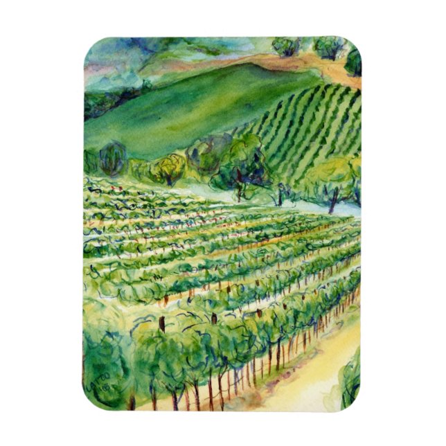 Imán Winery Vineyard Magnet (Vertical)