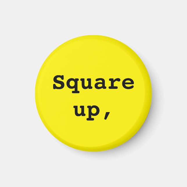 Imán Wing Chun Practice Reminder (2 de 3) Yellow Magnet (Frente)