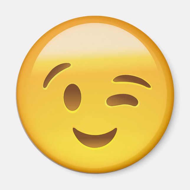 Imán Winking Face Emoij (Frente)