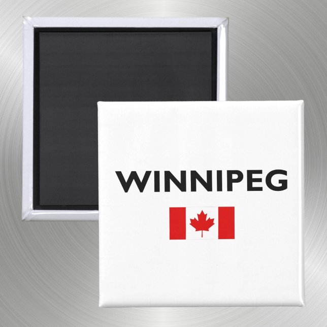 Imán Winnipeg Canadá Bandera canadiense color claro (Subido por el creador)