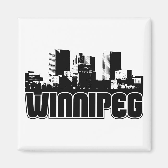 Imán Winnipeg Skyline (Frente)