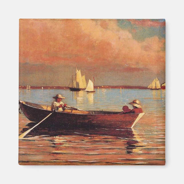 Imán Winslow Homer: El puerto de Glouchester, 1873, obr (Frente)