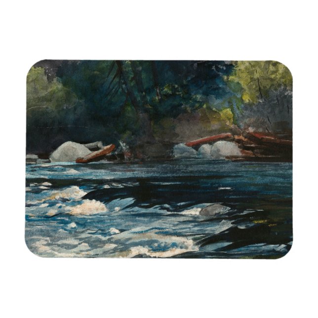 Imán Winslow Homer - Los rápidos, río Hudson (Horizontal)