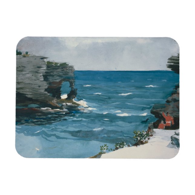 Imán Winslow Homer - Rocky Shore, Bermudas (Horizontal)