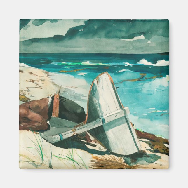 Imán Winslow Homer tras el huracan bahamas (Frente)