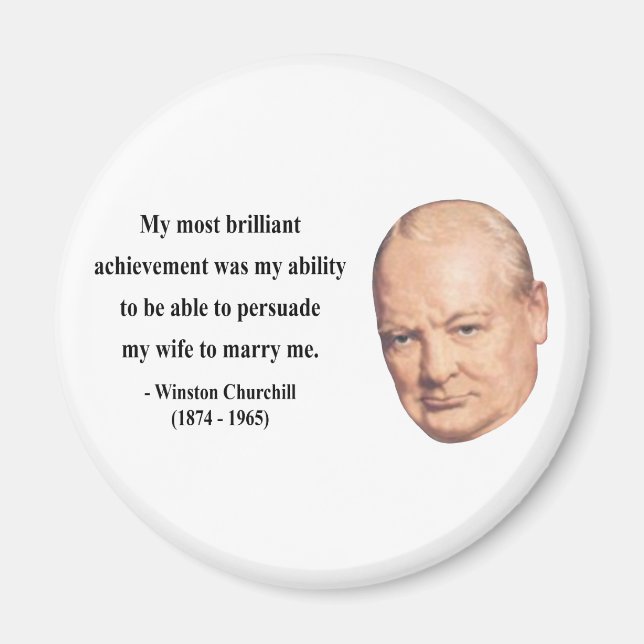 Imán Winston Churchill Cita 6b (Frente)