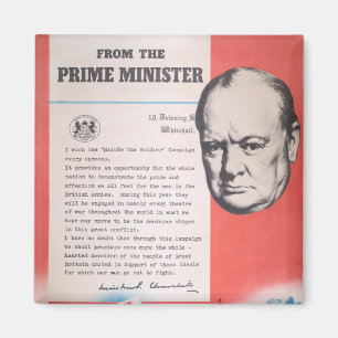 Imán Winston Churchill, Reimpresión de cartel británico