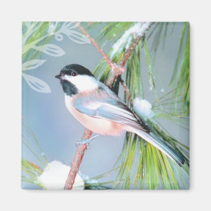 Imán Winter Bird Magnet