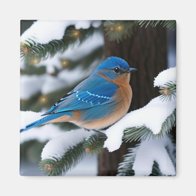 Imán Winter Bluebird (Frente)