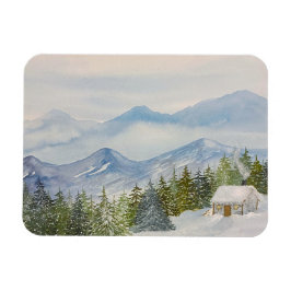 Imán Winter Cabin Magnet