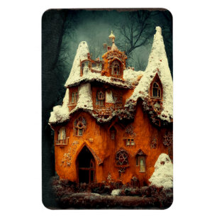 Imán Winter Gothic Gingerbread House