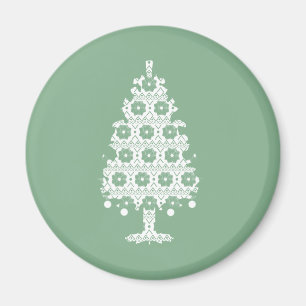 Imán Winter Knit Christmas Tree Magnet