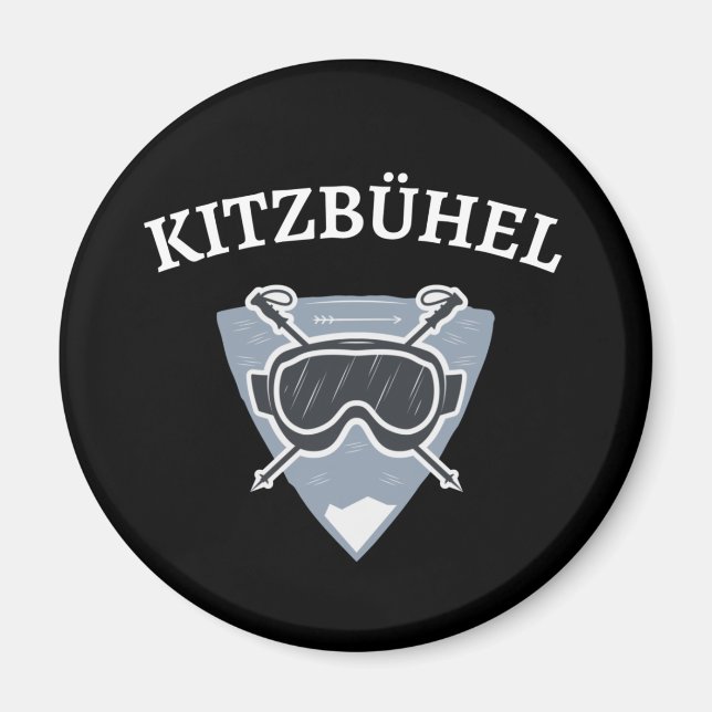 Imán Winter Österreich Ski Tirol Kitzbühel Urlaub (Frente)