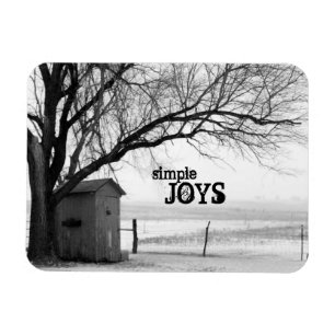 Imán Winter Outhouse Magnet