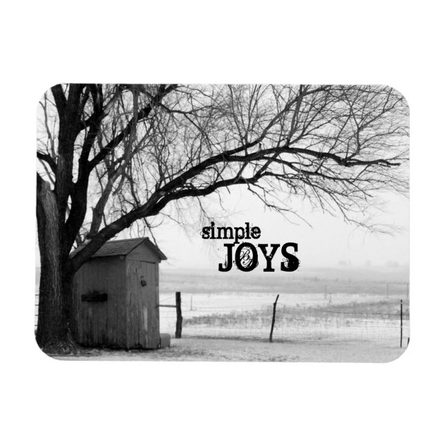 Imán Winter Outhouse Magnet (Horizontal)