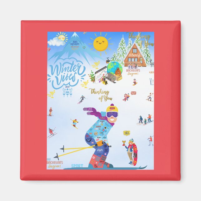 Imán Winter Vibes (Frente)