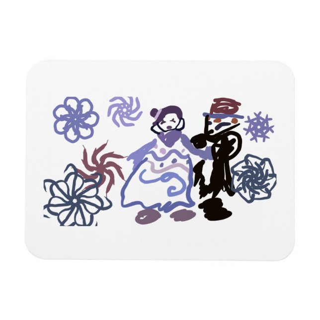 Imán Winter wedding  (Horizontal)