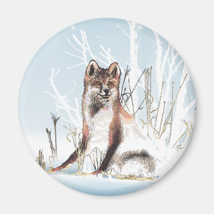 Imán Winter Wolf
