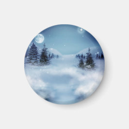 Imán Winter Wonderland de noche