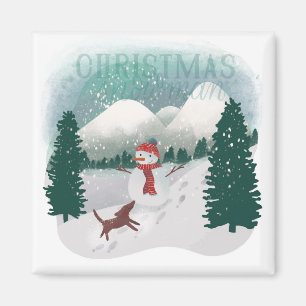 Imán Winter Wonderland - Navidades Snowman